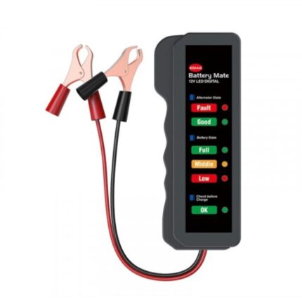 Tester auto alternator si baterie pentru autoturisme, Afisare LED, tensiune 12V