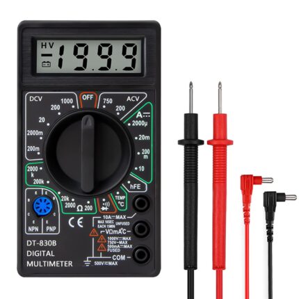 Multimetru digital profesional, Plastic, Negru