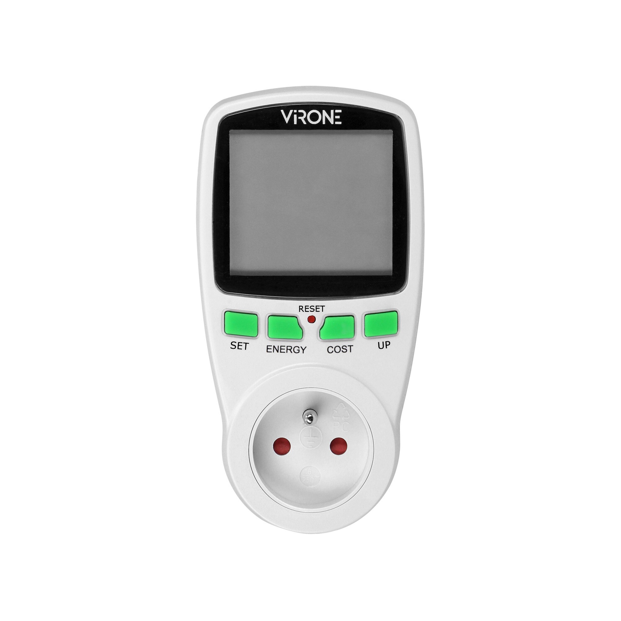 res_be0c2b0b5574a027eaa52af75877a0df Calculator de energie cu afisaj LCD VIRONE EM-4(GS), 3680W, 16A, schuko, baterie incorporata, tarif unic, alb