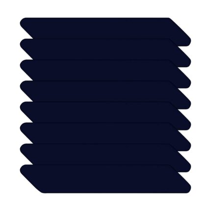 Set 8 accesorii prindere covor, Poliuretan, Reutilizabil, Lavabil, Antiderapant, Albastru