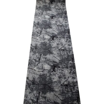 Traversa Antiderapanta Gri Pal cu Negru, Poliester, 80 x 300 cm