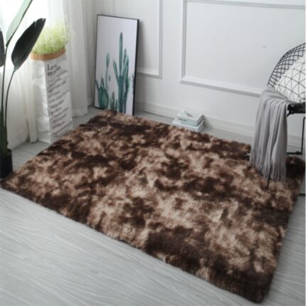Covor moale de plus, Maro, 160x220 cm, Pufos, Fir lung