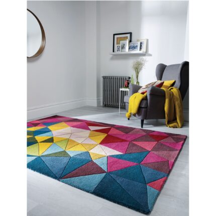 Covor dreptunghiular Flair Rugs Falmouth, 200 x 290 cm, 4000 g/m², 100% Lana, Multicolor