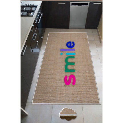 Covor de bucatarie Smile Oyo Home, 100x200 cm, poliester, print digital, spate antiderapant, multicolor