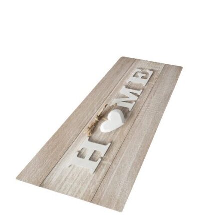Covor de bucatarie, antiderapant cu model lemn, CASA, Roneberg, 60x180 cm, Bej