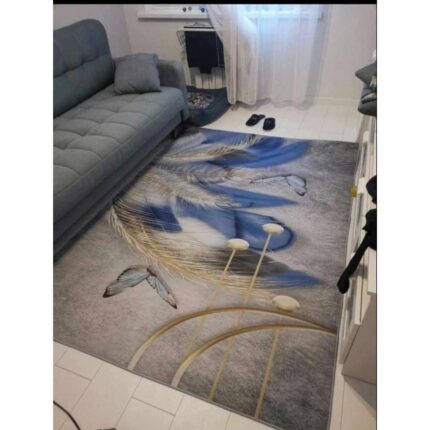 Covor cu Print Digital din Poliester, Antiderapant, 150 x 200cm