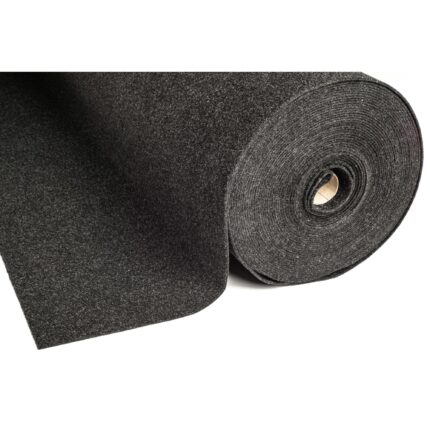 Mocheta, Tapiterie, Negru cu Insertii Gri, Pentru Boxe Audio, grosime 3 mm, latime 162 cm