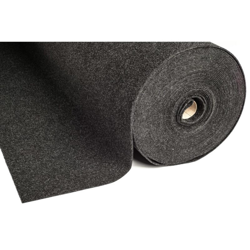 Mocheta, Tapiterie, Negru cu Insertii Gri, Pentru Boxe Audio, grosime 3 mm, latime 162 cm