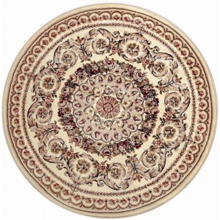 Covor Clasic, Home Vista, Lotos 539, Rotund, Crem / Bej, 150x150 cm