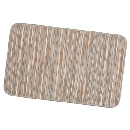 Covoras universal antiderapant Chalet Plus, model dungi, nuante maro, 52x80 cm