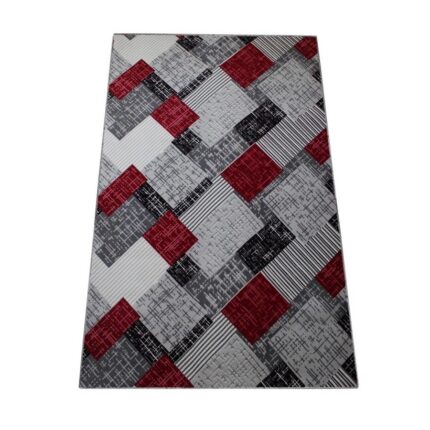 Covor Antiderapant Burgundy, Poliester, 80 x 150 cm
