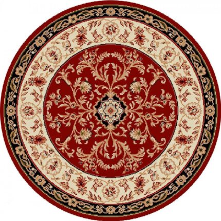 Covor Clasic, Home Vista, Lotos 523, Rotund, Grena, 100x100 cm