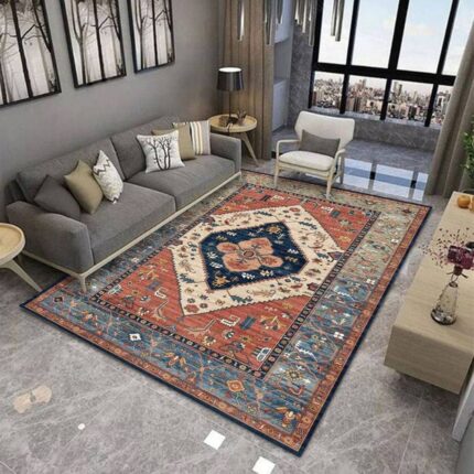 Covor in stil persan, inspirat din cultura orientala, Roneberg, Elegant, 140X200 cm, Multicolor