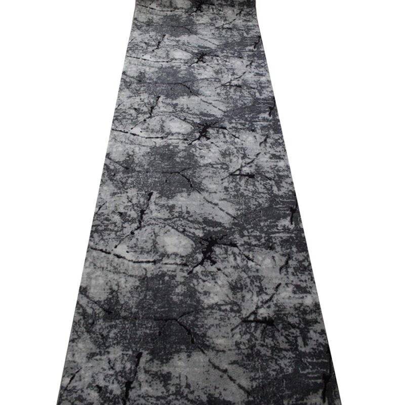 Traversa Antiderapanta Gri Pal cu Negru, Poliester, 120 x 300 cm