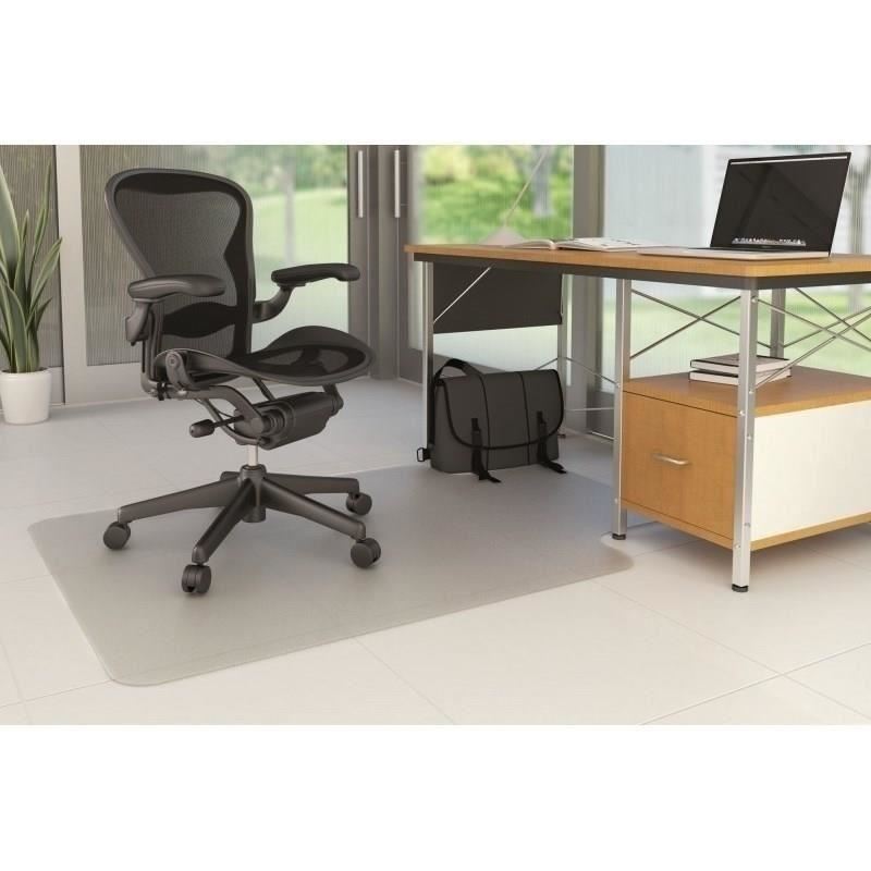 Protectie podea Q-CONNECT din pvc, grosime 2 mm, format "T", 120 x 90 cm