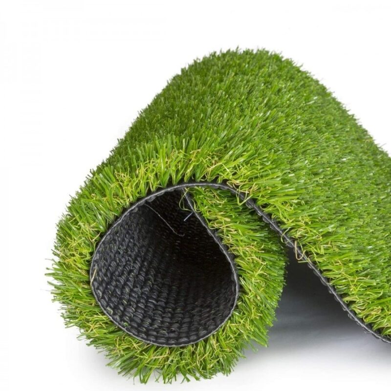 Gazon artificial Krasino, verde, fibra plastic, rezistent la UV, 100x300 cm