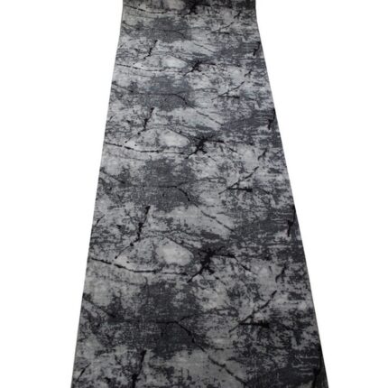 Traversa Antiderapanta Gri Pal cu Negru, Poliester, 100 x 150 cm