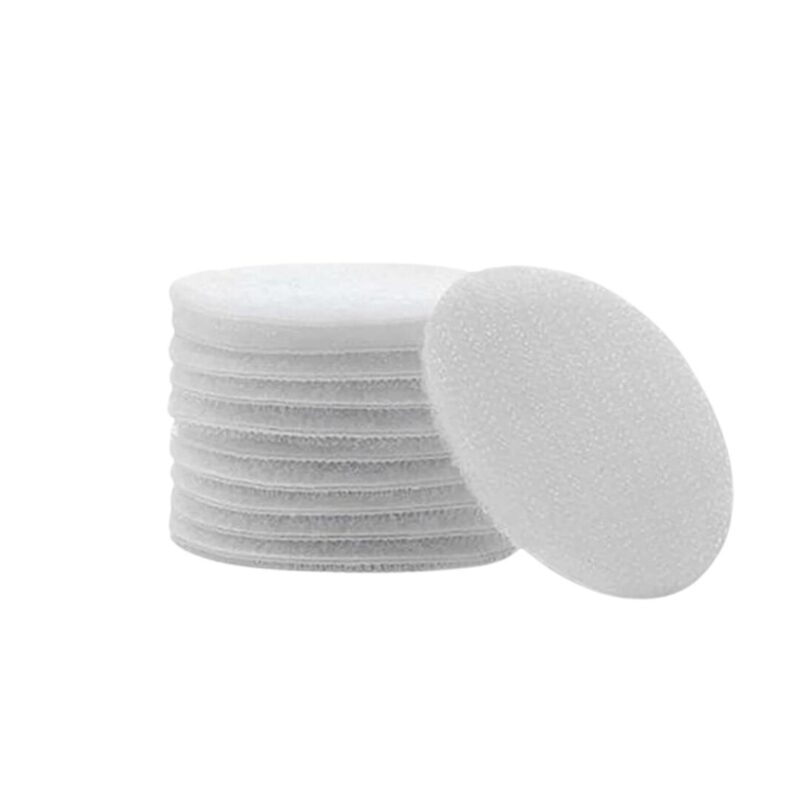Set 10 antiderapante pentru fixarea covoarelor si a presurilor, Rezistente la apa, Antialunecare, Diametru 5.3 cm, alb