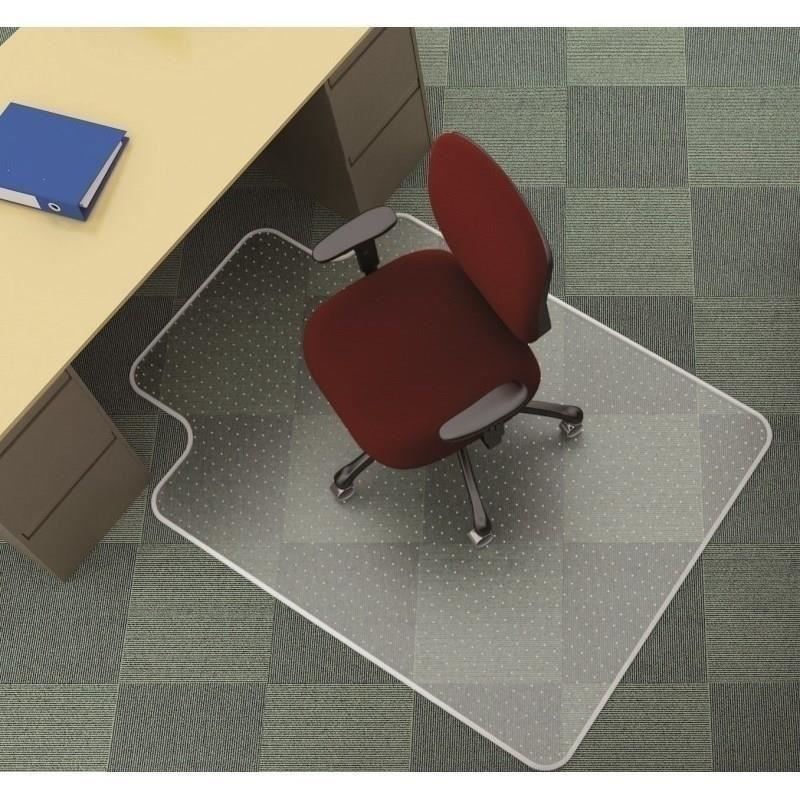 Protectie covor Q-CONNECT din pvc, grosime 2.5 mm, format "T", 120 x 90 cm