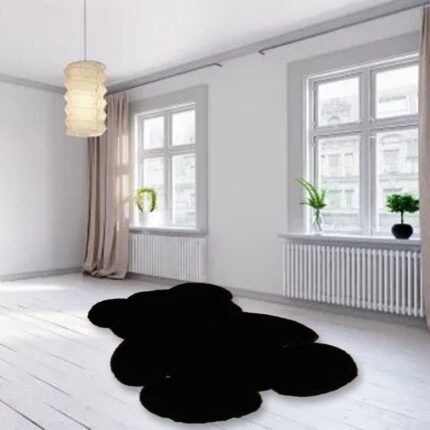 Covor in forma de urs, Mmgoqqt, plus, negru, 45x60cm