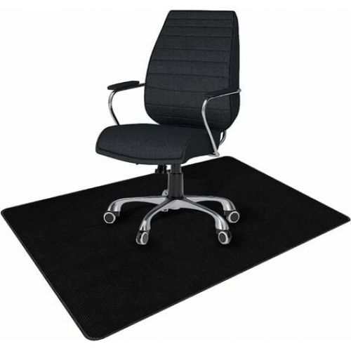Covoras pentru scaun de birou, lavabil, antiderapant, negru, 120x90cm