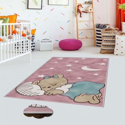 Covor Sweet Dreams Oyo Home, 140x220 cm, poliester, print digital, spate antiderapant, multicolor