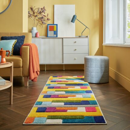 Covor traversa Flair Rugs Mambo, 66 x 300 cm, 2350 g/m², 100% Polipropilena, Multicolor