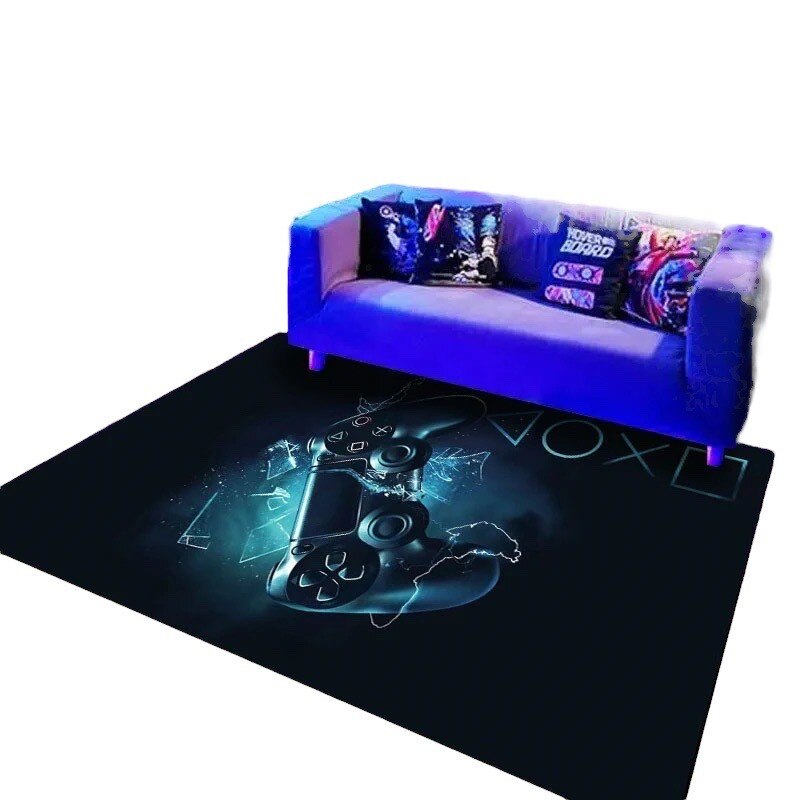 Covor 3D pentru tineret, modern pentru jucator, Roneberg, Gaming, Game Pad Play Station, 120x160 cm, Multicolor