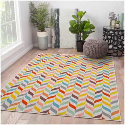 Covor Oyo Concept cu print digital baza tesuta Multi 100x150 cm