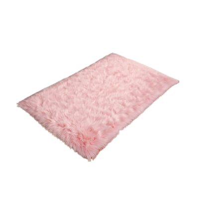 Covoras de blana Kaihong, poliester, roz, 75 x 120 cm