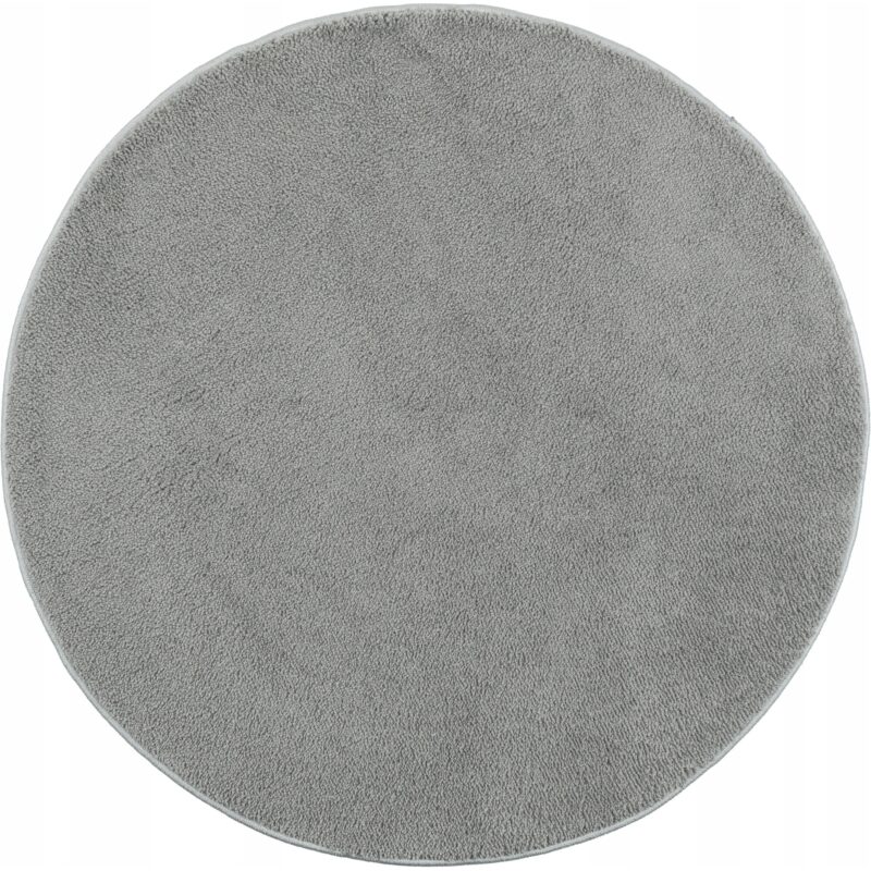 Covoras, e-floor, Soho, rotund, poliester, 80x80 cm, Gri