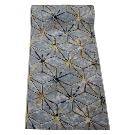 Covor Antiderapant gri abstract 100x200cm-RO-0112
