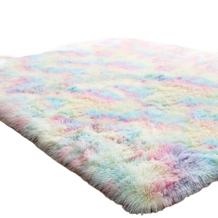 Covor Tie Dye Fluffy, multicolor, 120x160cm