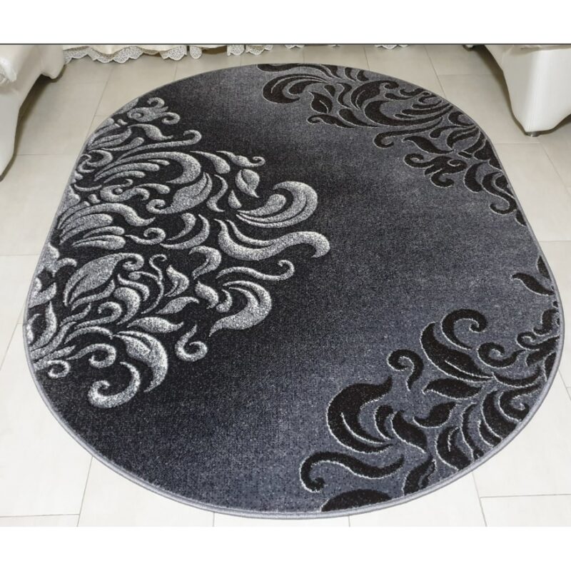 Model Mira 24031/619, Covor Oval, Gri 160 x 230