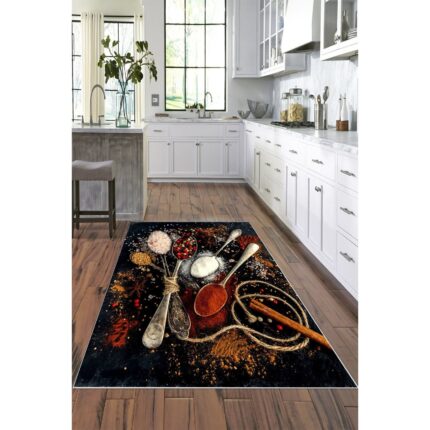 Covor antiderapant bucatarie, tip traversa, 80 x 150cm, model Condimente