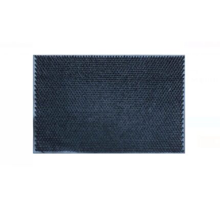 Covoras Usa Rubber Negru Flori 60x40cm