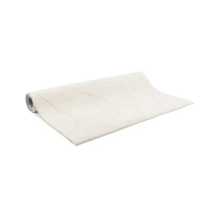 Covor pufos, e-floor, Rabbit Malmo, pentru dormitoare, 80x150 cm, Bej