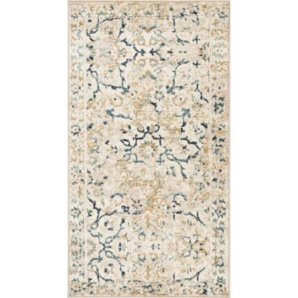 Covor living / dormitor IS01023, Fir scurt, 80 x 150 cm, Polipropilena, Multicolor