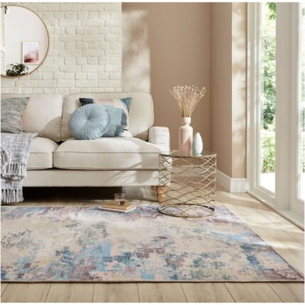 Covor dreptunghiular Flair Rugs Reid Abstract, 200 x 290 cm, 1400 g/m², 80% Fibre Mixte Reciclate, 20% Poliester Chenille, Multicolor