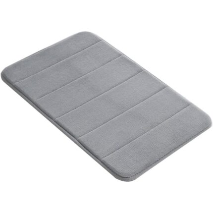 Covor baie universal, spuma cu memorie, absorbant, antiderapant, memory foam, 80x50 cm, gri