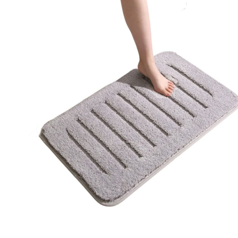 Covor baie, PVC, 50 x 80 cm, Gri