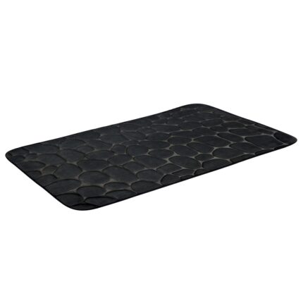 Covor baie spuma cu memorie, Frandis, 50x80 cm, negru, model 195922