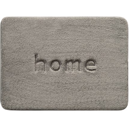 Covor baie HOME, spuma cu memorie, absorbant, antiderapant, 50x80 cm, Gri