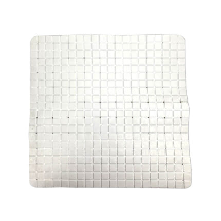 Covor antiderapant cada dus, Frandis, 50x50cm, alb