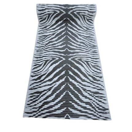 Covoras de baie cauciucat, antiderapant, model zebra, 65x150cm
