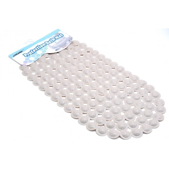 Covor pentru baie pvc 65x35 cm alb