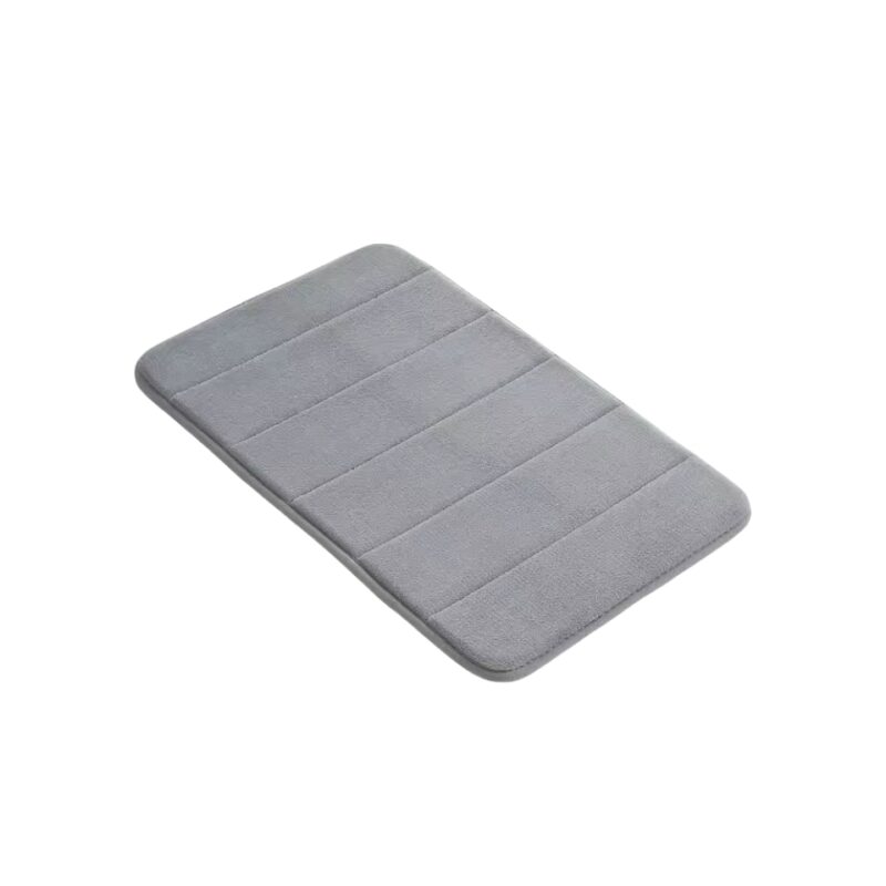 Covor baie universal, spuma cu memorie, absorbant, antiderapant, memory foam, 50x80 cm, gri