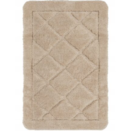 Covoras de baie, e-floor, moale, antiderapant, poliester, moale, absorbant, 40x60 cm, bej