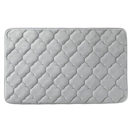 Covor baie universal, absorbant, antiderapant, memory foam, 40x50 cm, Gri