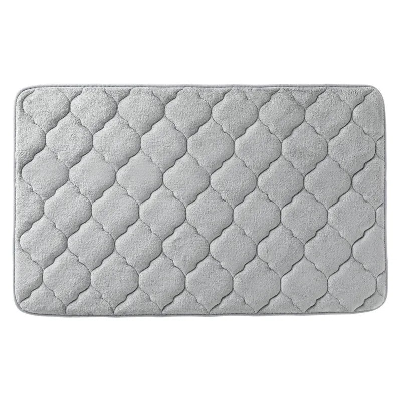 Covor baie universal, absorbant, antiderapant, memory foam, 40x50 cm, Gri